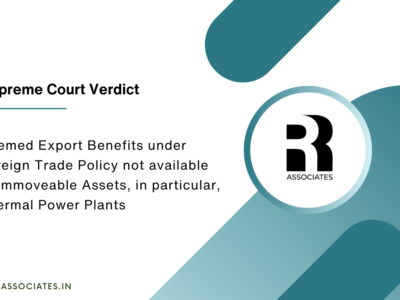 Deemed Export Benefits